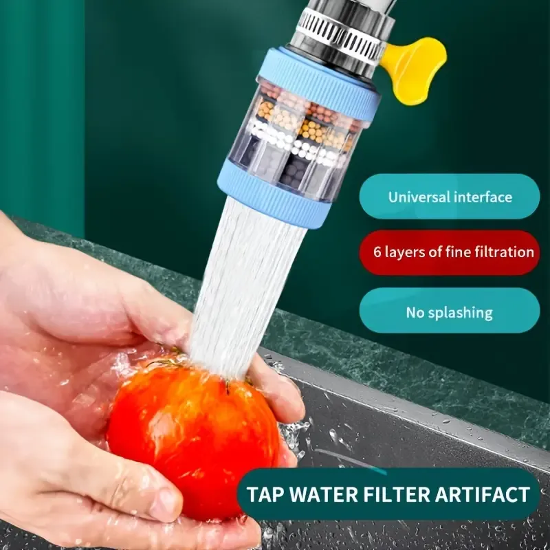 3-Second Install 6-Stage Faucet Filter! Universal Fit + Transparent Cartridge, Baby-Safe Water for Whole Family 💧