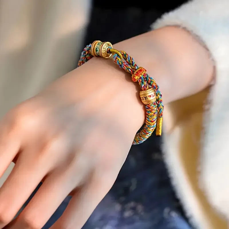 Tibetan Style Five-Color Rope | Five Elements Blessing · Trendy Amulet