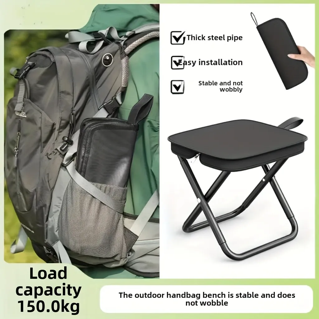 ⚡3-Second Foldable Stool | Military-Grade X-Frame | Portable Outdoor Essential