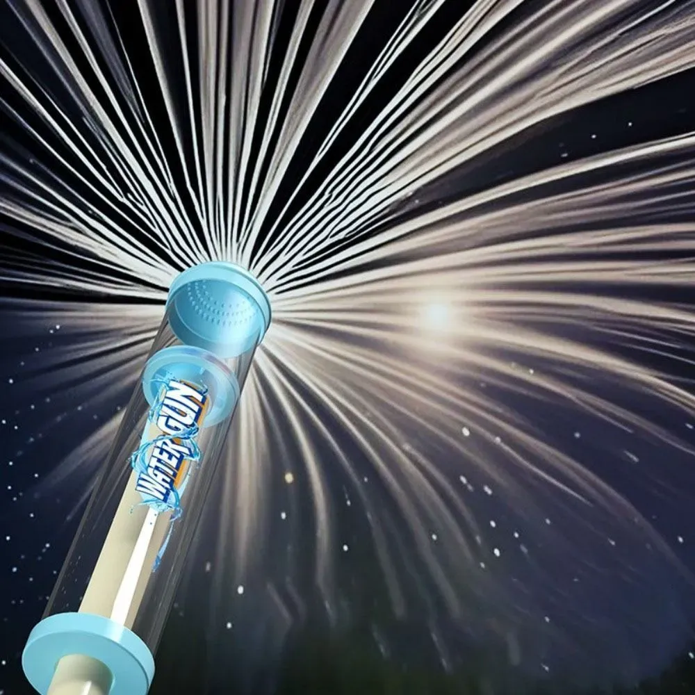 🌌GLOW-IN-THE-DARK WATER GUN🔥 360°Spin | Starry Night Glow | Rainbow Spray  2PCS