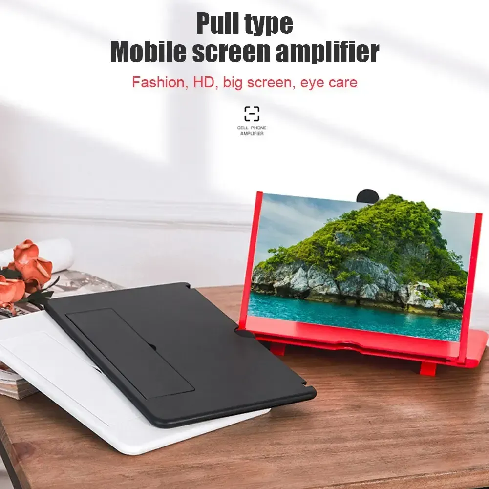 3D Magnifying Phone Stand - Buy 1 Get 2, Giant Screen Magnetic Rotating Holder with Cleaning Kit