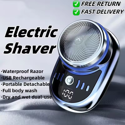 Cross-border Hot Sale! Portable Waterproof Shaver | Dry Wet Dual-Use USB Charging | Travel Essential