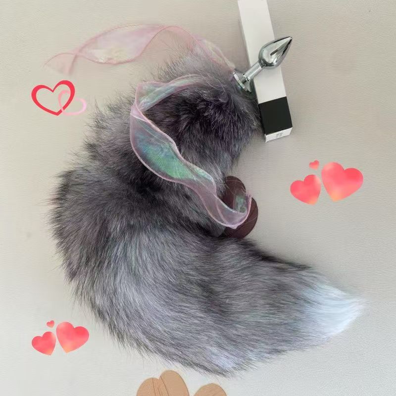 انفصال الشعر الحقيقي ذيل الثعلب الشرج سدادة إدارة الخروج اليوم مبتدئ الكبار SM يمزح متعة المادة ذيل الثعلب الشرج سدادة