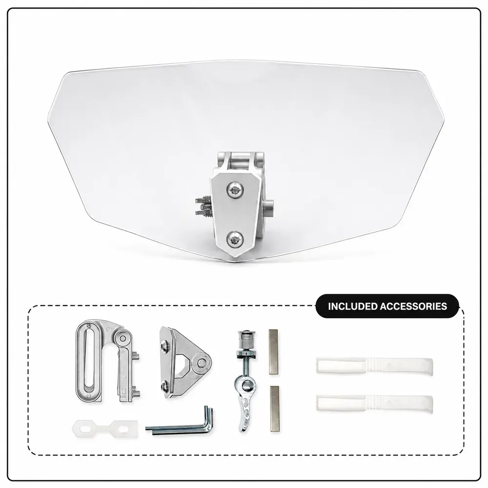Adjustable Motorcycle Wind Deflector