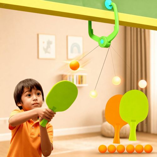 Indoor Hanging Table Tennis Trainer Set – Fun Way to Reduce