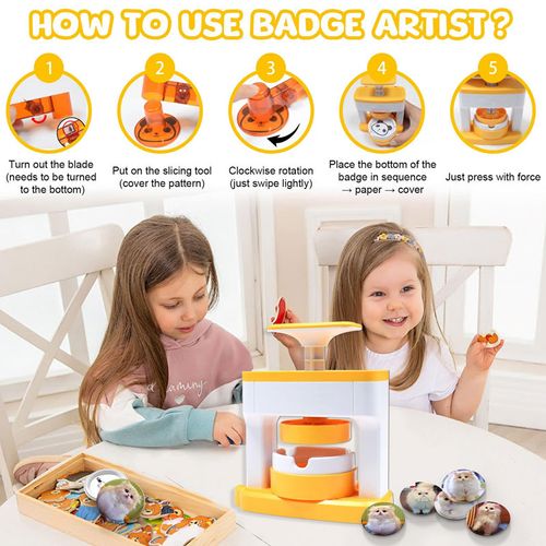 Pin Badge Maker Diy Kit With Accessories