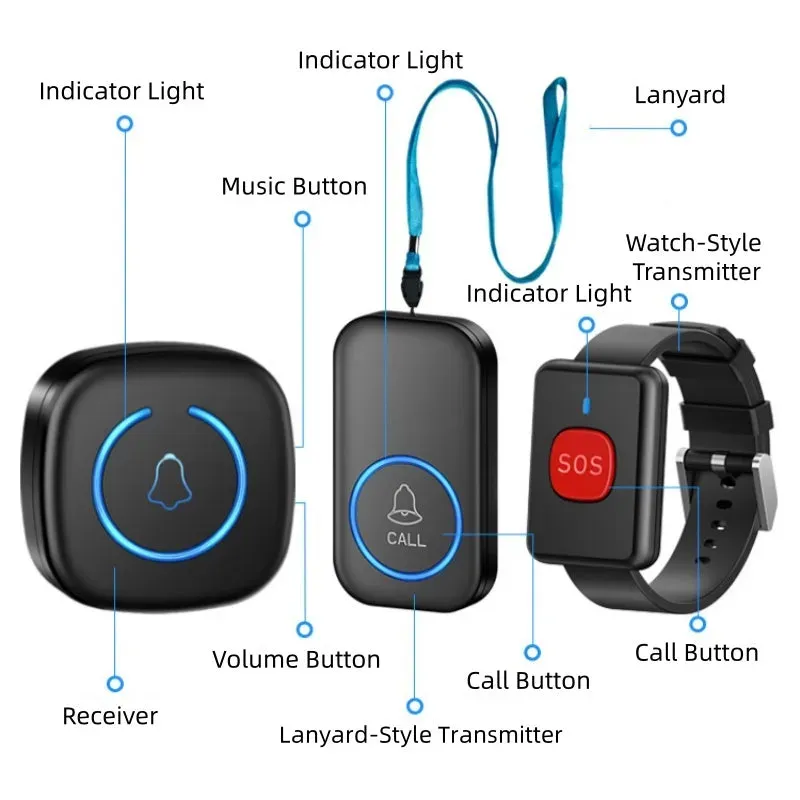 Wireless Elderly Care Pager
