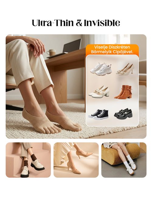 Orthopedic Invisible Toe Socks