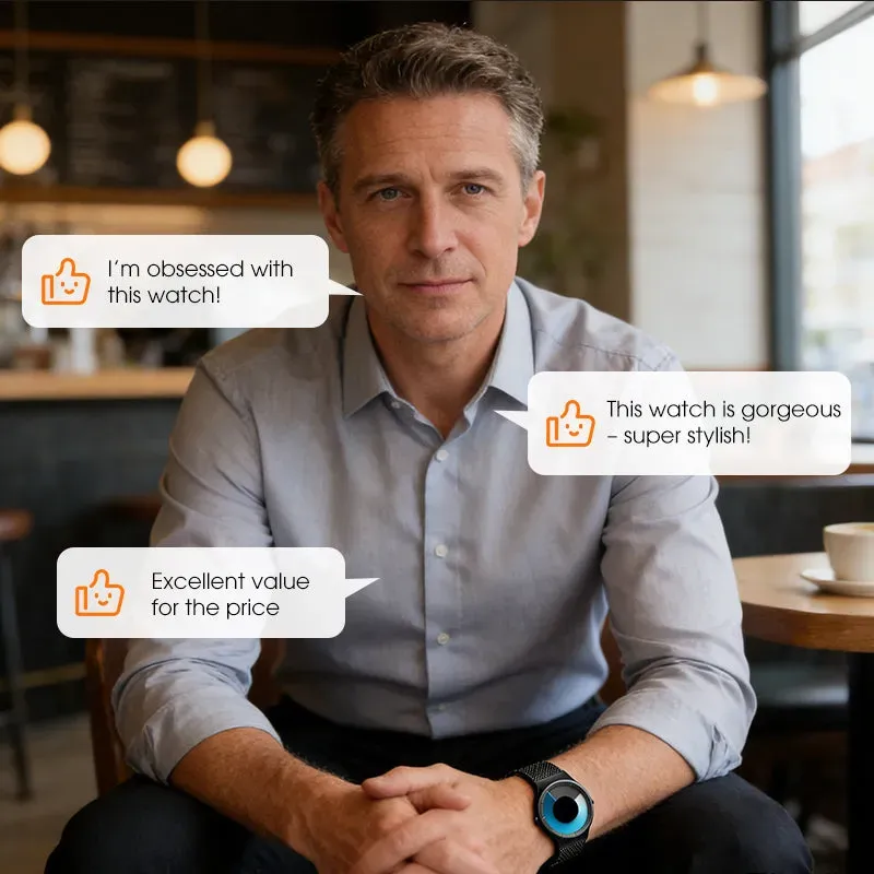 ⏳Begränsad tid 50 % Rabatt⏰Futuristisk minimalistisk herrklocka med kreativ roterande skivurtavla⌚