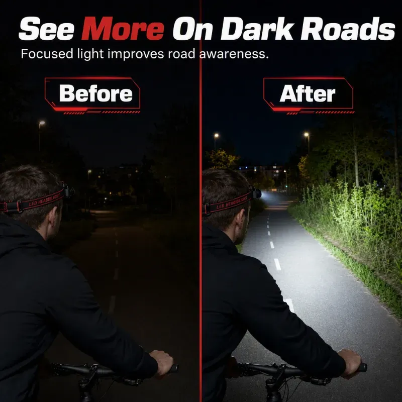 📢50% OFF !!⏰ Rechargeable LED Headlamp with Motion Sensor