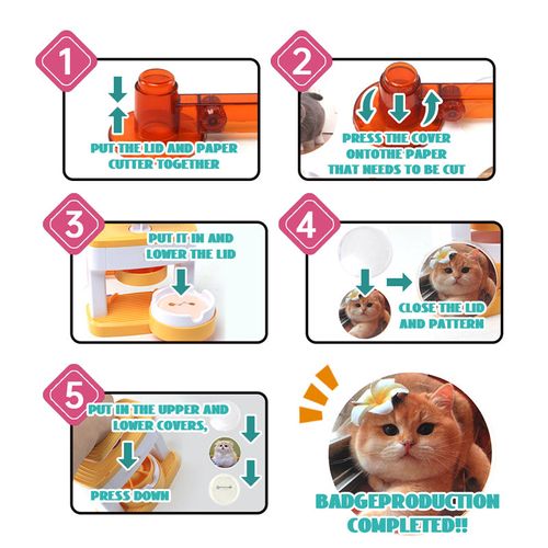Pin Badge Maker Diy Kit With Accessories
