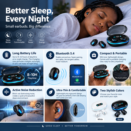 Mini Sleep Earphones