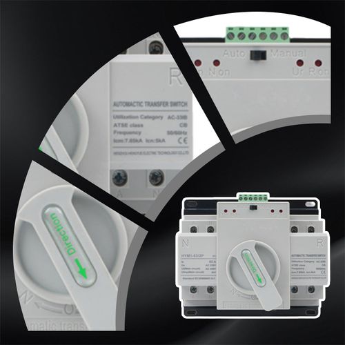 220V Dual Power Automatic Transfer Toggle Control Switch