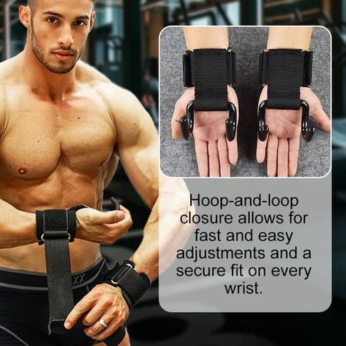 Heavy Duty Weight Lifting Wrist Hook Straps