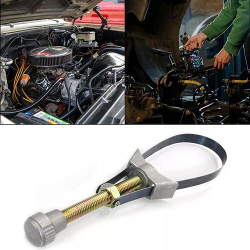 Auto Car Diameter Adjustable Oil Filter Removal Strap Wrench Tool