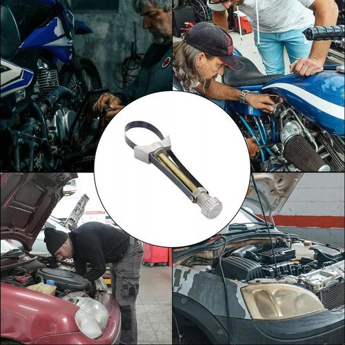 Auto Car Diameter Adjustable Oil Filter Removal Strap Wrench Tool