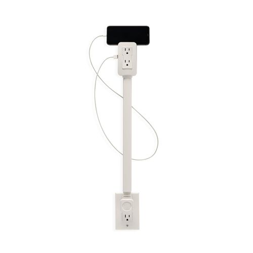Retractable and rotatable Electrical Outlet Extender Power Socket Expander