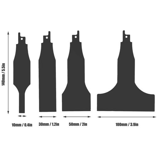 Saker 4PCS Reciprocating Saw Scraper