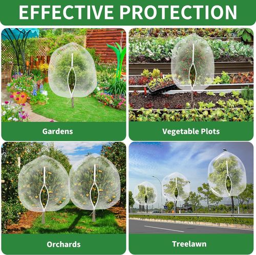 Garden Mesh Netting with Drawstring - Bird & Insect Barrier