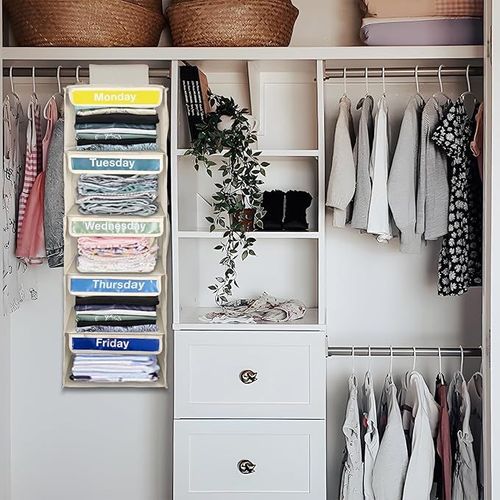 Monday–Friday Hanging Clothes Organizer (Kids’ Weekly Outfit Planner) 👕📅✨