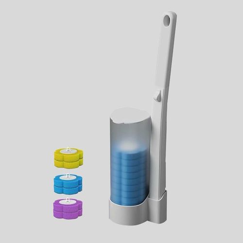 Disposable toilet cleaning tool