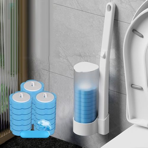 Disposable toilet cleaning tool