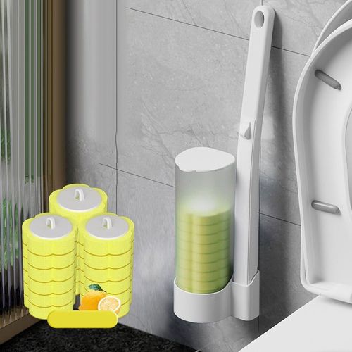 Disposable toilet cleaning tool