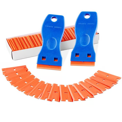 Book Sticker Remover, Plastic Razor Blade Scraper