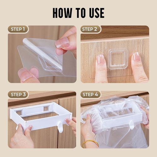 folding bin for garbage bags