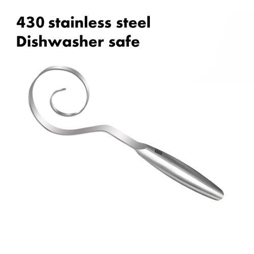 🔥Seamless Dough Whisk, 430 stainless steel Dough Whisk, 9 inch Bread Whisk for Cooking