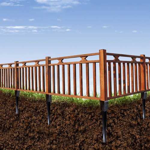 🏡Heavy-Duty Fence Post Repair Kit – Sturdy & Rustproof, Easy to Install, Strong Support, Effective for Fixing Loose & Broken Fence Posts