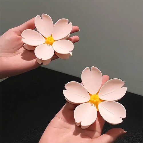 Flower refrigerator magnet clip
