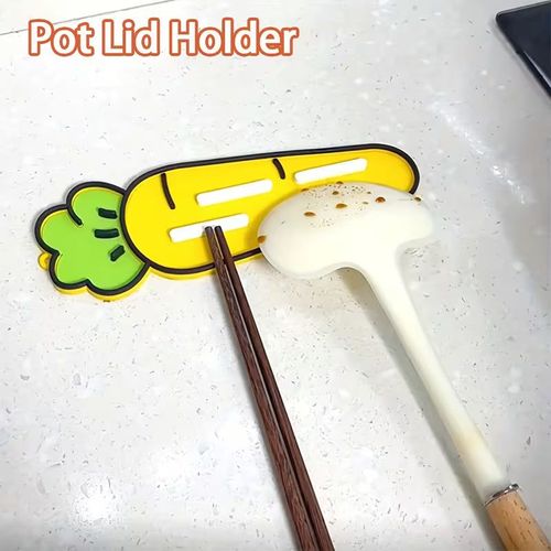Cute Carrot Pot Lid & Sponge Holder Mat