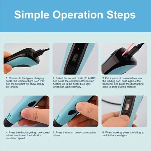 🎁NEW 3D Printing Pen 3d Pen Set for Kids, LCD Display with PLA Filament