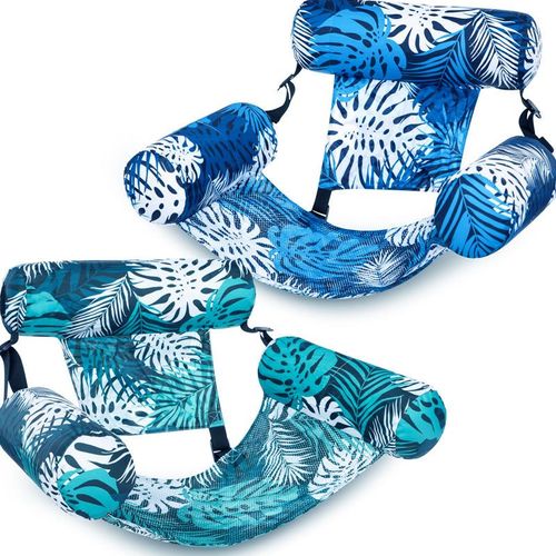 💎 -50% TROPICAL FLOATING CHAIR! 💎 Leaf Design, Pump Included & Ultra-Lightweight – Your Oasis on the Water