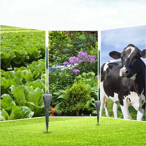 Solar-powered waterproof animal repeller