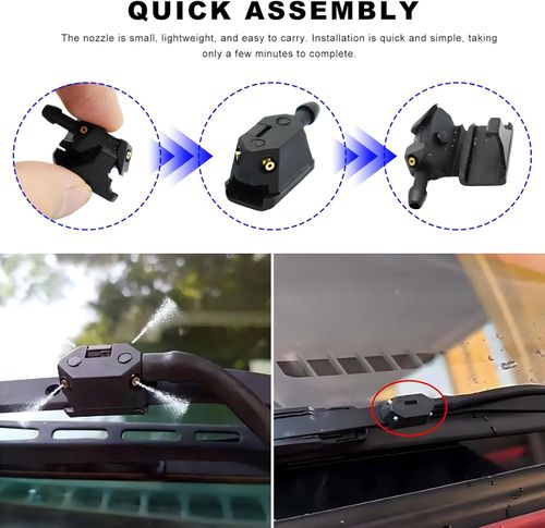 4 Holes Front Windshield Washer Nozzles