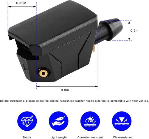 4 Holes Front Windshield Washer Nozzles