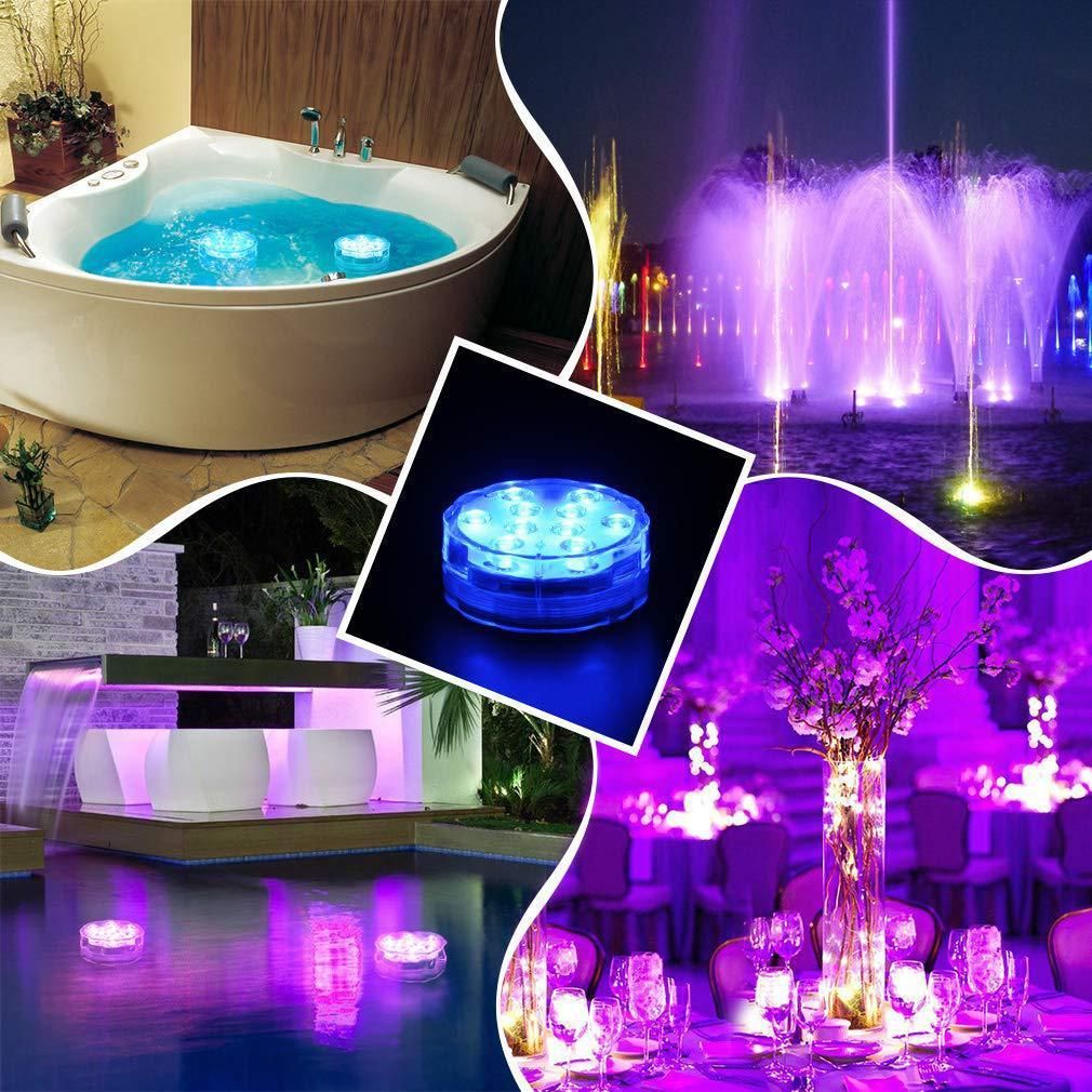 💥Submersible LED Pool Lights (RF Remote Control )(1 set 2 pieces  )