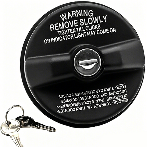 Durable Locking Gas Tank Cap with Keys