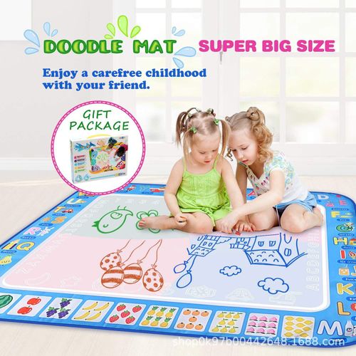 Water Doodle Mat ,Aqua Painting Drawing Mat Mess Free Learning Toy Mat