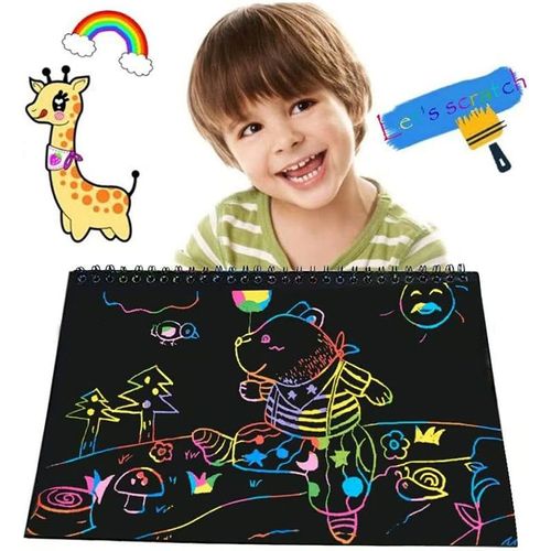 Creative rainbow scratch book