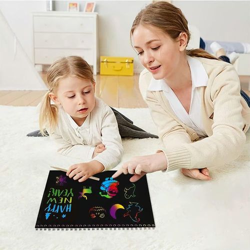 Creative rainbow scratch book