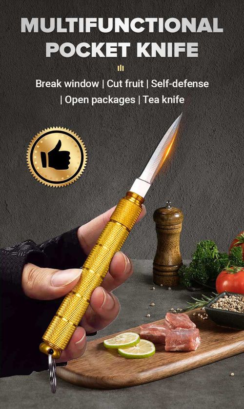 Detachable Portable Pocket Knife with Keychain