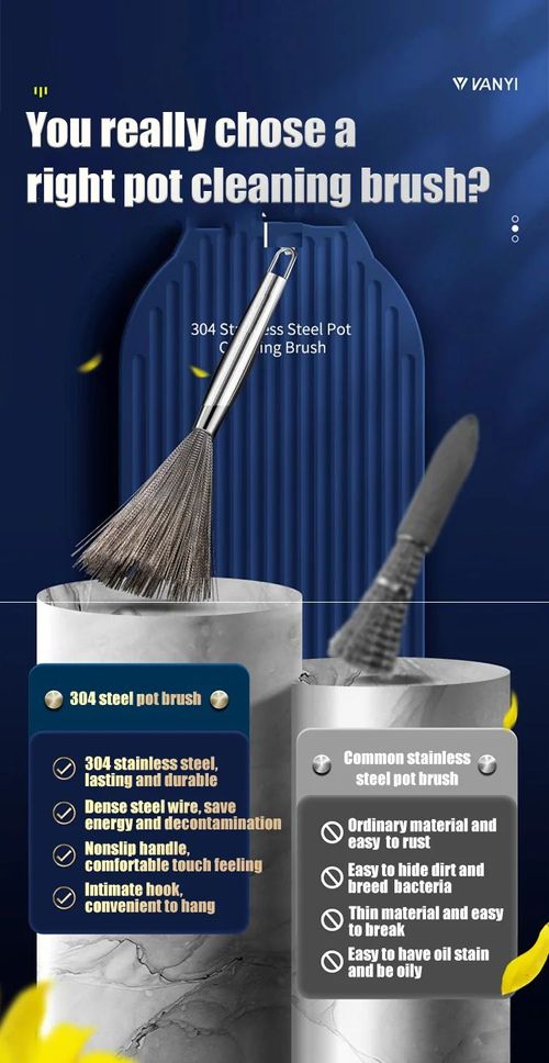 304 stainless steel Cleaning brush