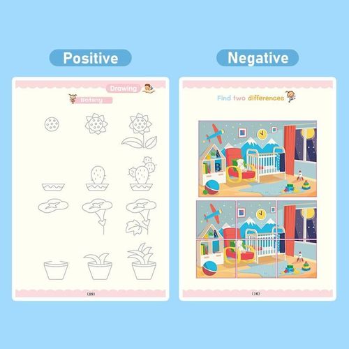 Magic Practice Copybook(reusable, including mathematics, numbers, letters, and drawing)