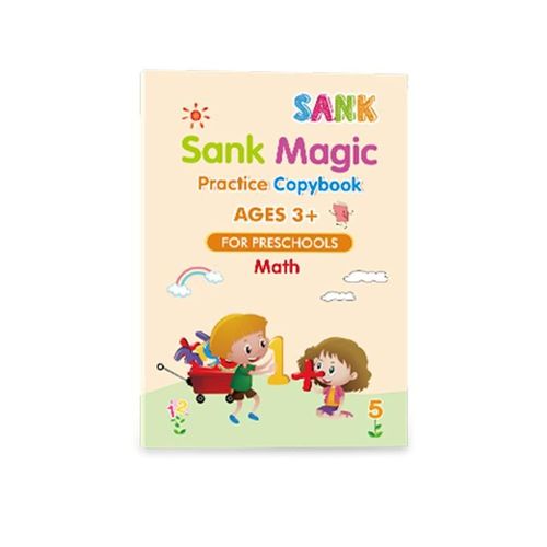 Magic Practice Copybook(reusable, including mathematics, numbers, letters, and drawing)