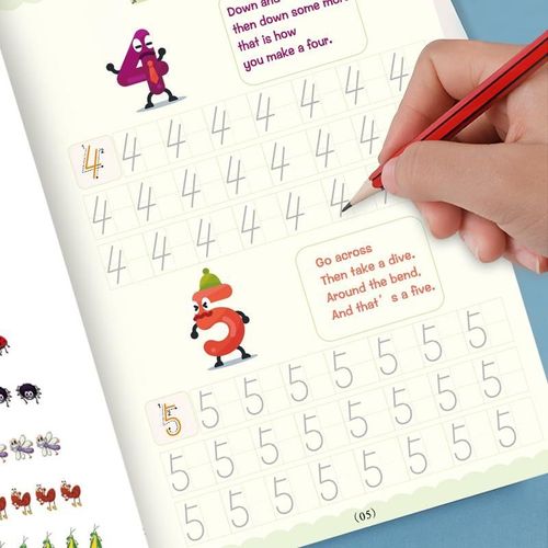 Magic Practice Copybook(reusable, including mathematics, numbers, letters, and drawing)