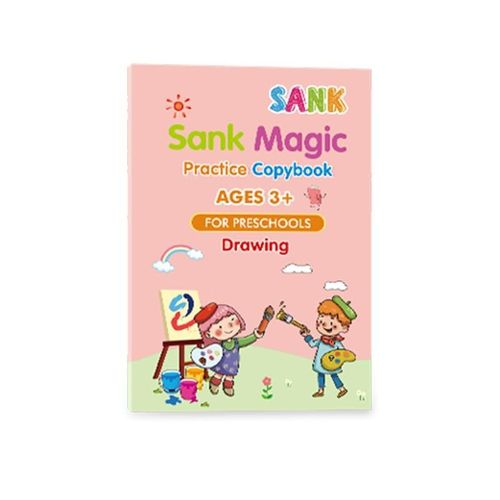 Magic Practice Copybook(reusable, including mathematics, numbers, letters, and drawing)