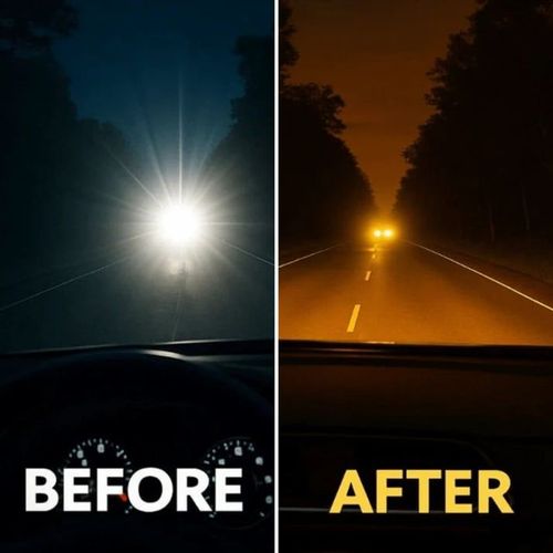 Night vision driving glasses